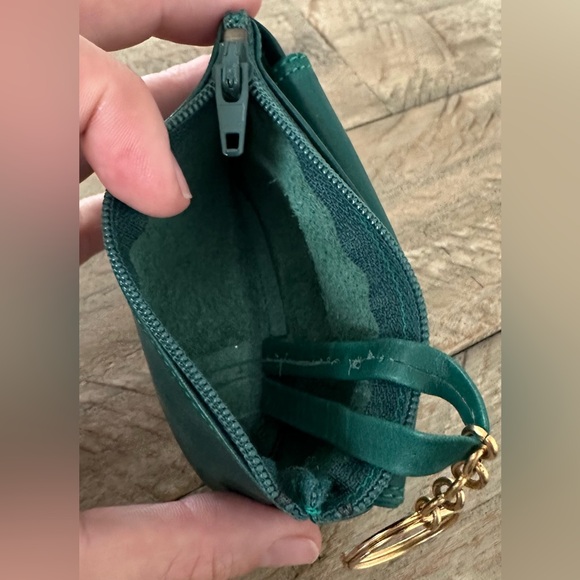 Vintage peruzzi Green Leather Keychain Wallet - Picture 5 of 7